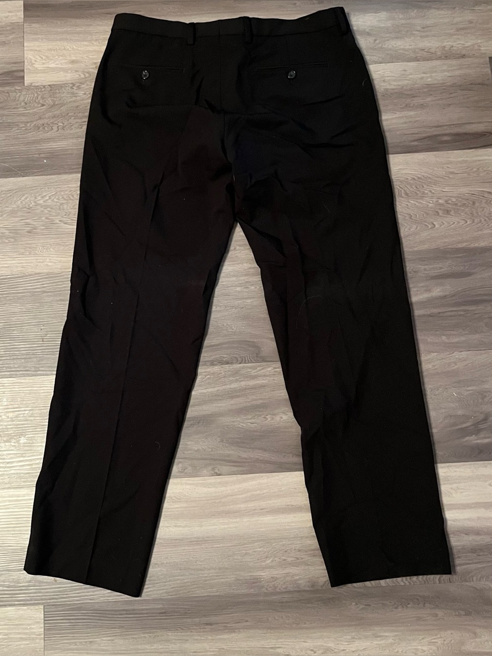 Nautica Men’s Dress Pants 34x30 Black Stretch Flat Front Straight Leg Trousers